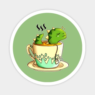 T-rex in a Tea Cup Magnet